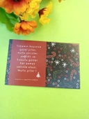 30 Adet Lux Kalın Kuşe Yılbaşı Tebrik Kartı - Mutlu Yıllar - Paketleme Kartı 8x5cm (M14) thumbnail 2