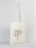 Gedene Zeytin Ağacı Baskılı Doğal Gabardin Bez Çanta - GDN20234001 - 4