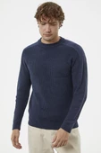 Selanik Örgü Basic Triko Kazak - Lacivert thumbnail 2