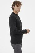 Selanik Örgü Basic Triko Kazak - Siyah - 3