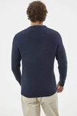Selanik Örgü Basic Triko Kazak - Lacivert thumbnail 5