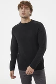 Selanik Örgü Basic Triko Kazak - Siyah - 2