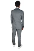 Cengiz İnler Armürlü Yelekli Erkek Takım Elbise - 4