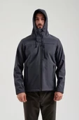 Exuma 2311100 Erkek Antrasit Yağmur Rüzgar Geçirmez Softshell Özellikli Mont - 7