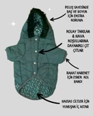 Poof Green Köpek Montu, Köpek Ceketi, Köpek Dış Giyim - 9