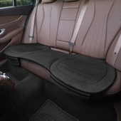 Otom Premium Koruyucu Arka Koltuk Minderi Yüksek Kalite Keten İsofix Uyumlu Ekstra Cepli Siyah - 1