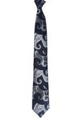 Cengiz İnler Çiçek Şal Desen Mendilli Mikrofiber Erkek Kravat - 4