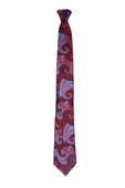 Cengiz İnler Çiçek Şal Desen Mendilli Mikrofiber Erkek Kravat - 1