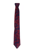 Cengiz İnler Sarmaşık Desenli Mendilli Mikrofiber Erkek Kravat - 1