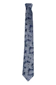 Cengiz İnler Sarmaşık Desenli Mendilli Mikrofiber Erkek Kravat - 5