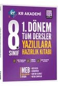 8. Sınıf 1. Dönem Tüm Dersler Yazılılara Hazırlık Kitabı KR Akademi Yayınları - 1