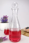 Digithome Bahar Cam Kapaklı Su ve Meşrubat Sürahisi Karaf Şişe 750 Ml - BH.KIR.010.00.000 C1-1-288 - 2