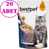 BestPet Jelly Pouch Tavuklu Yetişkin Kedi Maması 85 Gr 20 AD - 1