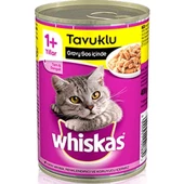 Whiskas Tavuklu Konserve Kedi Maması 400 gr - 1