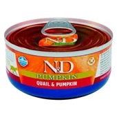 ND Balkabaklı Tahılsız Bıldırcın Etli Yetişkin Kedi Konservesi 70 Gr - 1