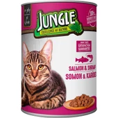 Jungle Kedi Konservesi Somonlu Karidesli 415 GR thumbnail 2