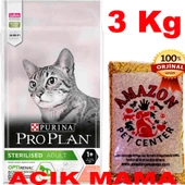 Proplan Sterilised Somonlu Açık Kedi Maması 3 Kg - 1