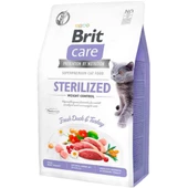 Brit Care Hypo-Allergenic Ördekli Tahılsız Kısırlaştırılmış Kedi Maması 2 kg - 1