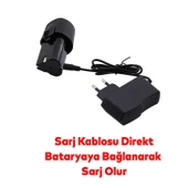 Çift Akülü Li-ion Batarya 12V Çift Vitesli 1300 mAh Led Işıklı Darbesiz Anahtarsız Vidalama - 4