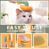 Pet Brush Kedi ve Küçük Irk Köpek Tüy Fırçası Bal Kabağı Tarak - 2