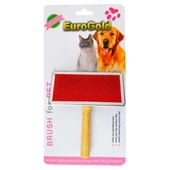 EuroGold Tahta Saplı Kedi ve Köpek Fırçası 11,5x13,5cm L - 1