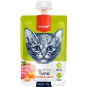 Wanpy Kedi Ödülü Ton Balıklı Tavuklu Ezme 90 Gr - 1