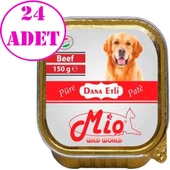 Mio Köpek Konservesi Dana Etli Püre 150 Gr 24 AD - 1