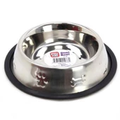 Playfull Pati ve Kemik Kabartma Desenli Çelik Mama ve Su Kabı 64 Oz PFMK-4081 - 1