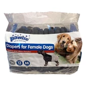 Pawise Ultra Emici Köpek Bezi 12'li Siyah M - 1