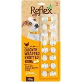 Reflex Tavuk Etli Köpek Ödülü Düğümlü Çiğneme Kemiği 8'li 100 Gr - 1