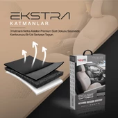 Otom Exclusive Koruyucu Oto Koltuk Minderi Premium Süet   Siyah - 4