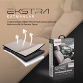 Otom Exclusive Koruyucu Oto Koltuk Minderi Premium Süet Bej - 4