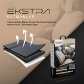 Otom Exclusive Koruyucu Oto Koltuk Minderi Premium Deri Füme - 4