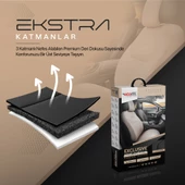 Otom Exclusive Koruyucu Oto Koltuk Minderi Premium Deri  Siyah - 4