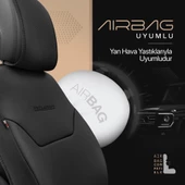 Otom Exclusive Koruyucu Oto Koltuk Minderi Premium Deri  Siyah - 3
