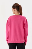 No Fear Kadın Sweatshirt Fuşya 72498 - 4