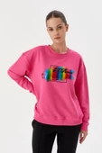 No Fear Kadın Sweatshirt Fuşya 72498 - 2
