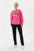 No Fear Kadın Sweatshirt Fuşya 72498 - 1