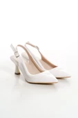 New Mato Beyaz Kadın Topuklu Ayakkabı - 3