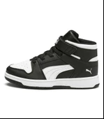 Puma Rebound Layup SL V Çocuk Ayakkabı Siyah 37048801 Beyaz - 1