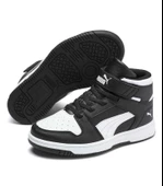 Puma Rebound Layup SL V Çocuk Ayakkabı Siyah 37048801 Beyaz - 2