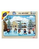 Playwood Ahşap Eğitici Puzzle Kış Mevsimi ONY112 - 1