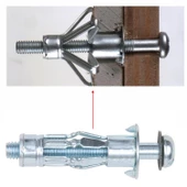 Çelik Alçıpan Boşluk Dübel FRT Tuğla Duvar Bims Paraşüt Dübeli 5x52 Metal 5 Adet - 5