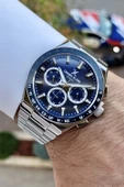 Daniel Klein DKISTE778 Kadranı Lacivert Kordonu Gümüş Renk İç Göstergeleri Aktif Erkek Kol Saati thumbnail 4