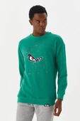 No Fear Erkek Sweatshirt Yeşil M500235 - 2