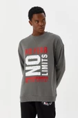 No Fear Erkek Sweatshirt Gri M500233 - 2