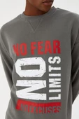 No Fear Erkek Sweatshirt Gri M500233 - 4