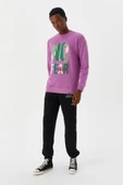 No Fear Erkek Sweatshirt Mor M500238 - 2