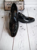 Tomıross-Pierro Erkek Klasik ve Damatlık Siyah Rugan Ayakkabı Pierro-1950 - 2