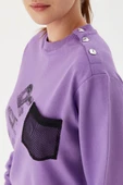 No Fear Kadın Sweatshirt Lila 72491 - 2